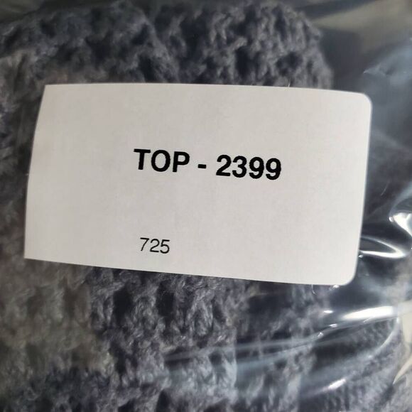 Roxy Women’s Open-Knit Button Front Cardigan M Slate Gray Lightweight Sweater - Picture 6 of 6